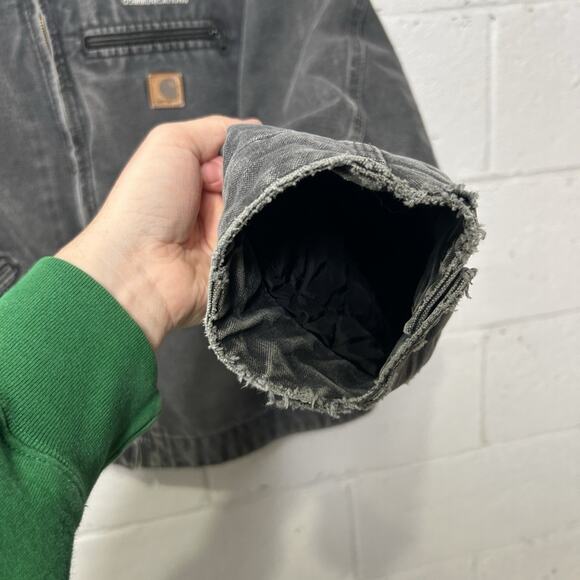 Vintage Carhartt Blanket-Lined Detroit Jacket “Petrol” J97 - Picture 4 of 10